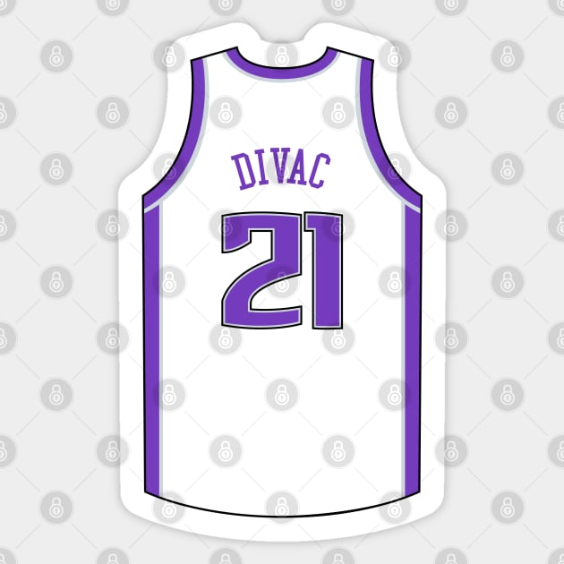 Vlade Divac Sacramento Jersey Qiangy Sticker by qiangdade